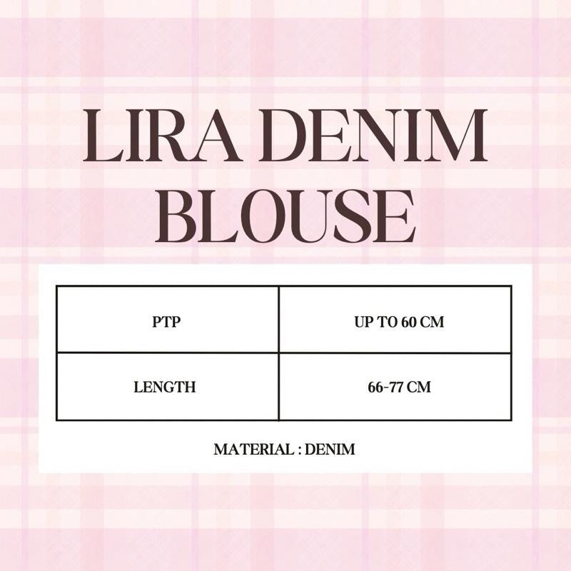 LIRA DENIM TOP - NUDE