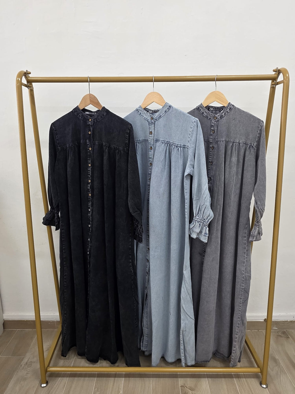 MALIKA Button denim dress