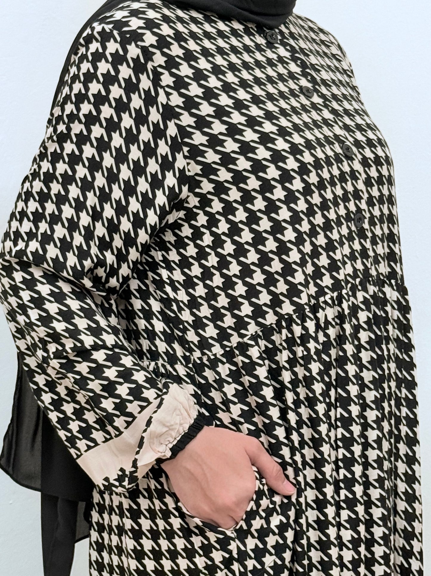 LISA HOUNDSTOOTH DRESS