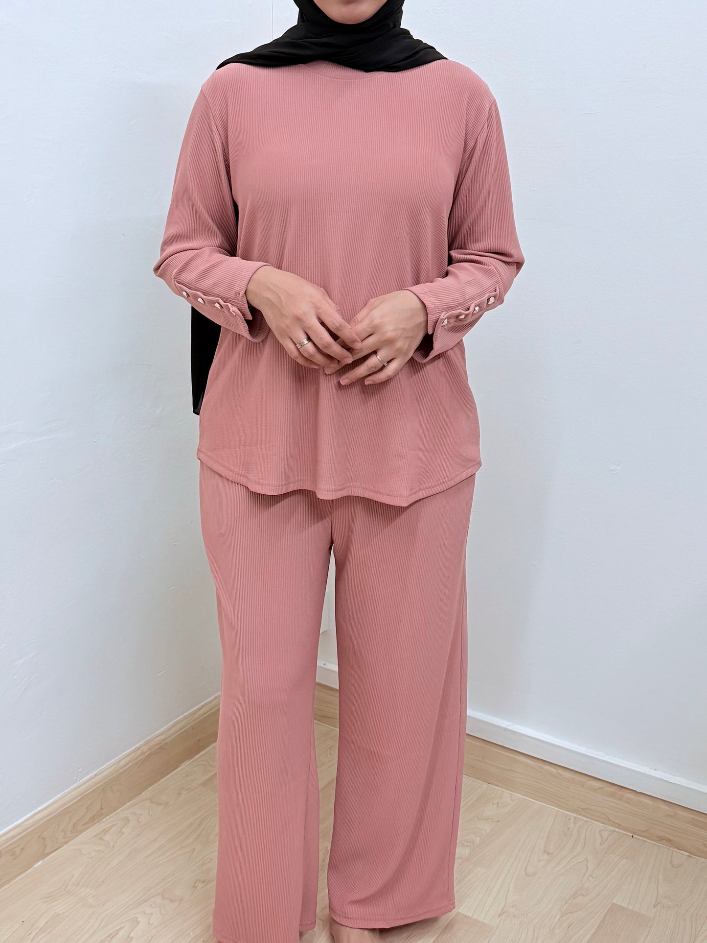 FIJI RIBBED PANTS SET