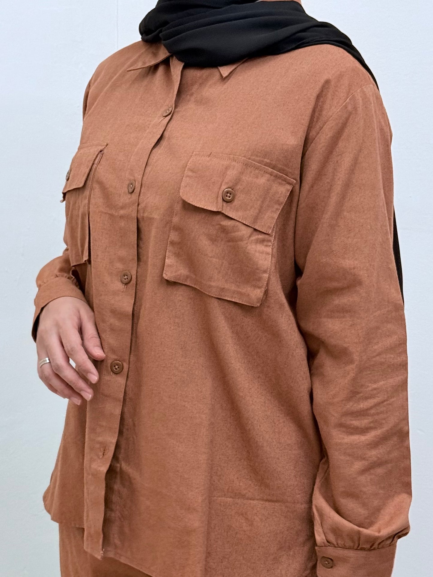 (LAST PC) - PERU KHAKI PANTS SET