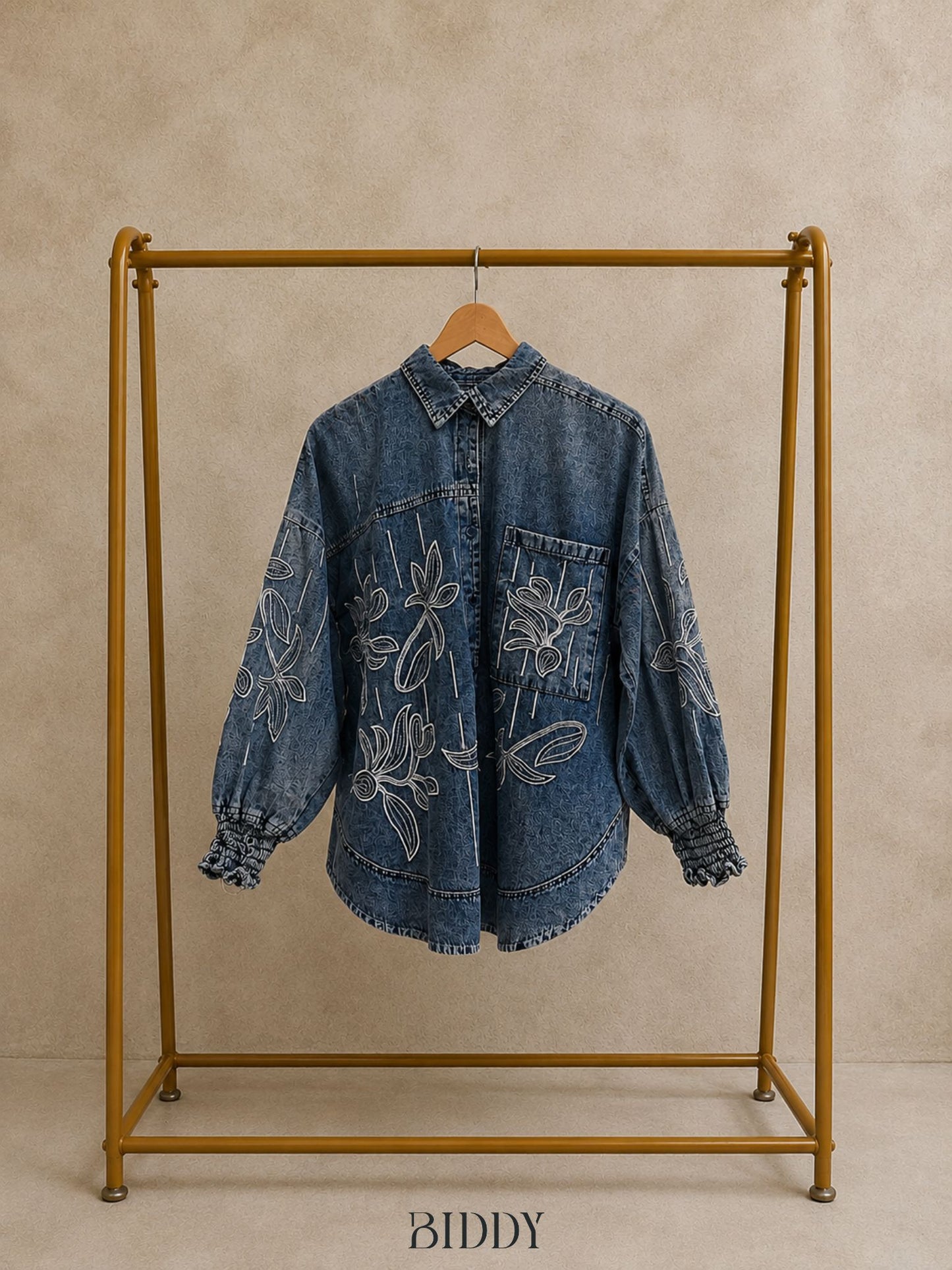 ZIRA DENIM TOP