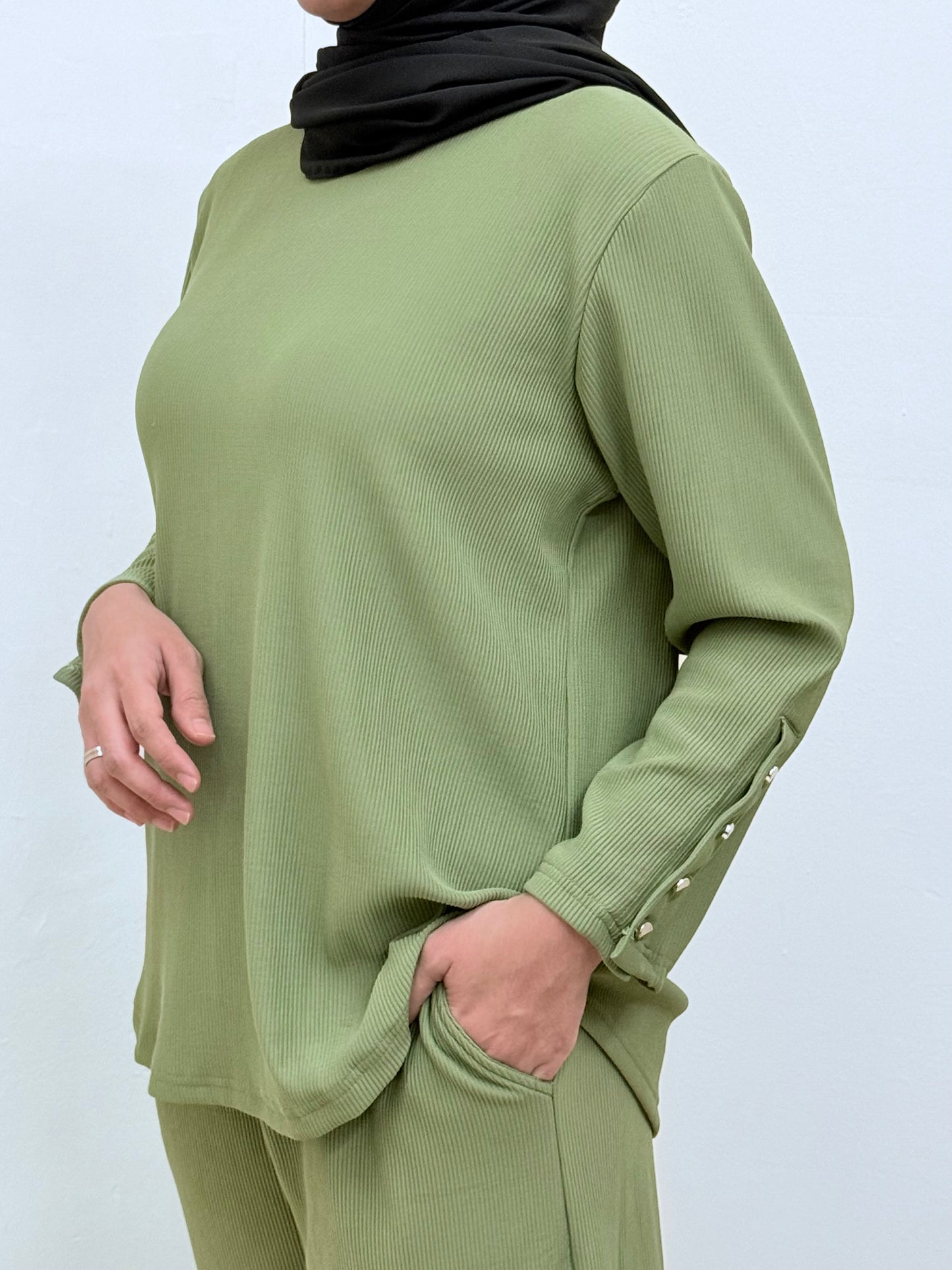 FIJI RIBBED PANTS SET