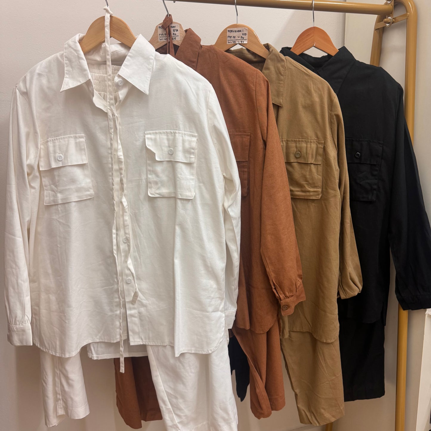 (LAST PC) - PERU KHAKI PANTS SET