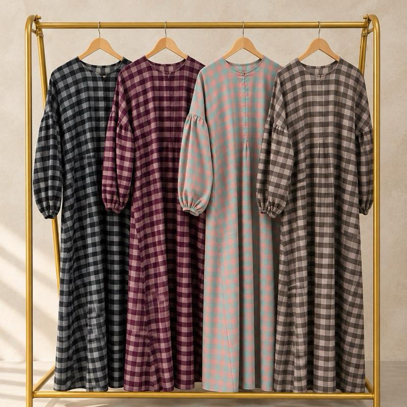 HAURA Gingham check dress