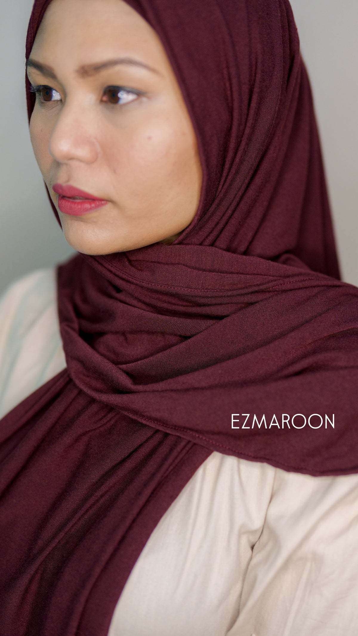 Maroon - Instant Easy Wrap (Cap)