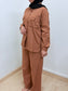 (LAST PC) - PERU KHAKI PANTS SET