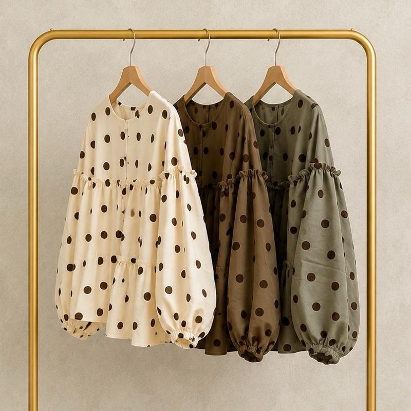CHLOE oversized balloon sleeves top Live