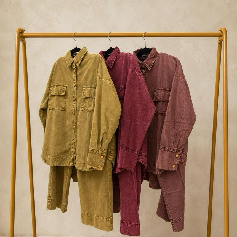 ZUKI DENIM PANTS SET