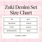 ZUKI DENIM PANTS SET