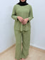 FIJI RIBBED PANTS SET