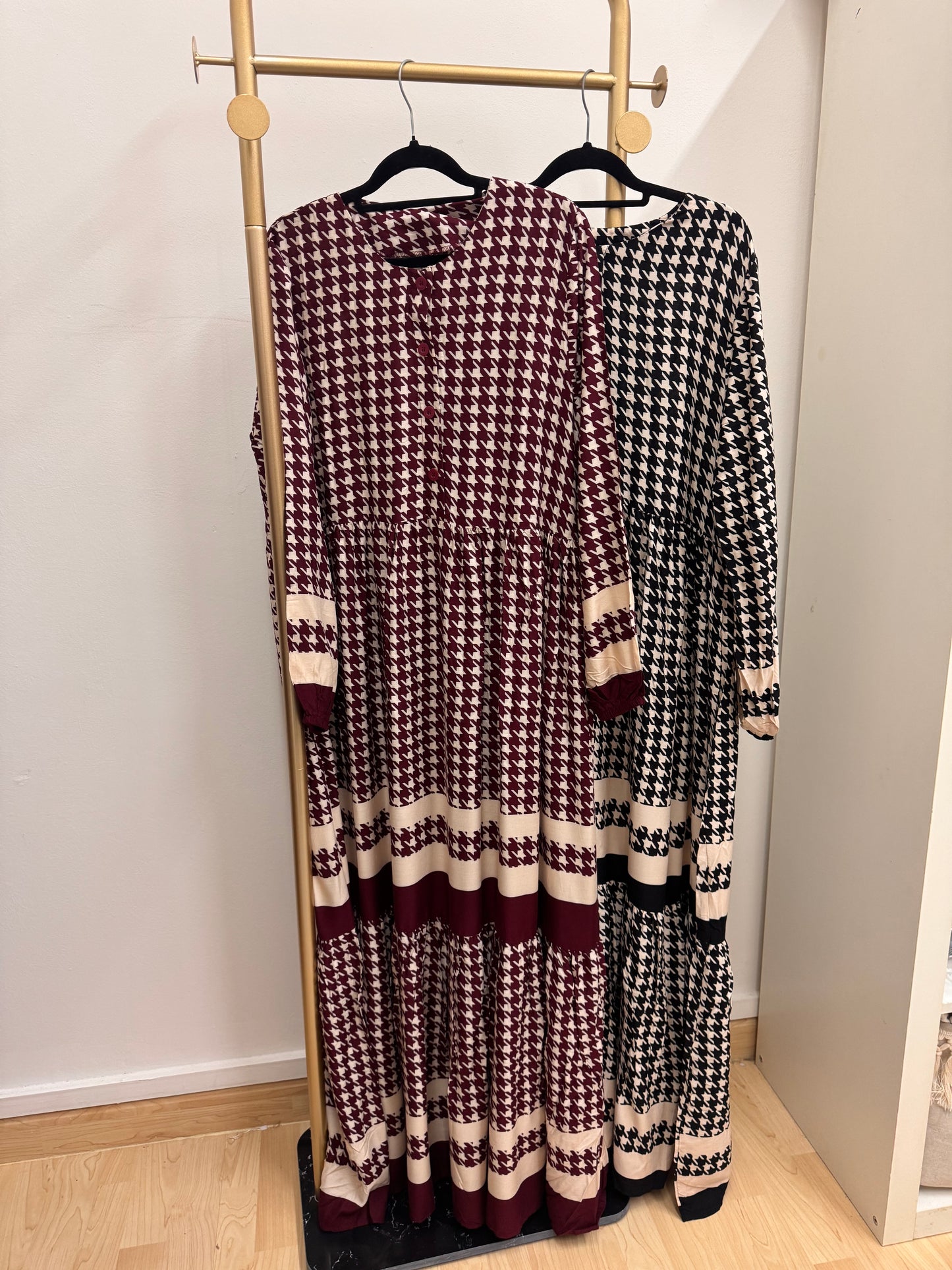 LISA HOUNDSTOOTH DRESS