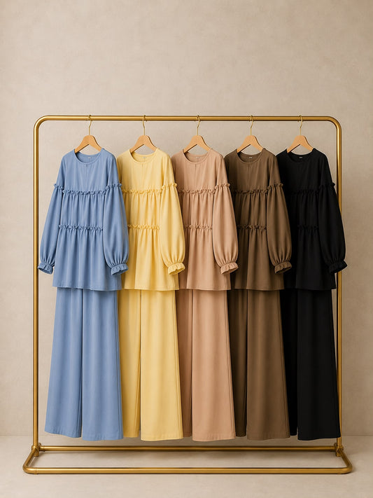 ISLA soft twill boho pants set