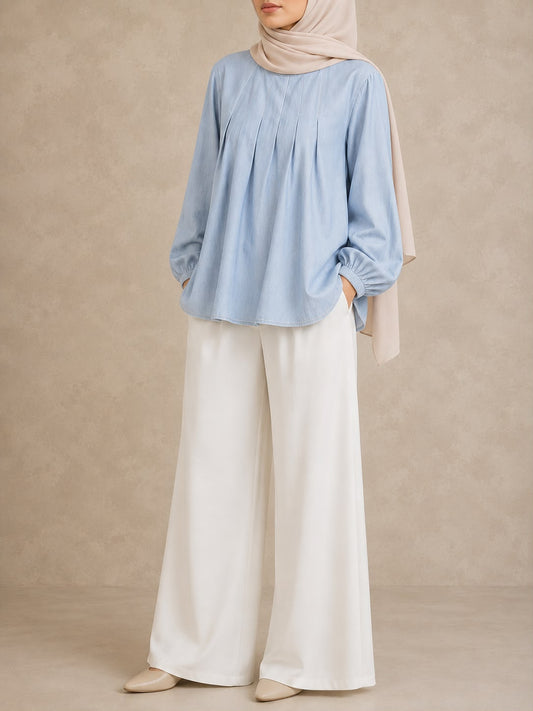 TYRA denim top