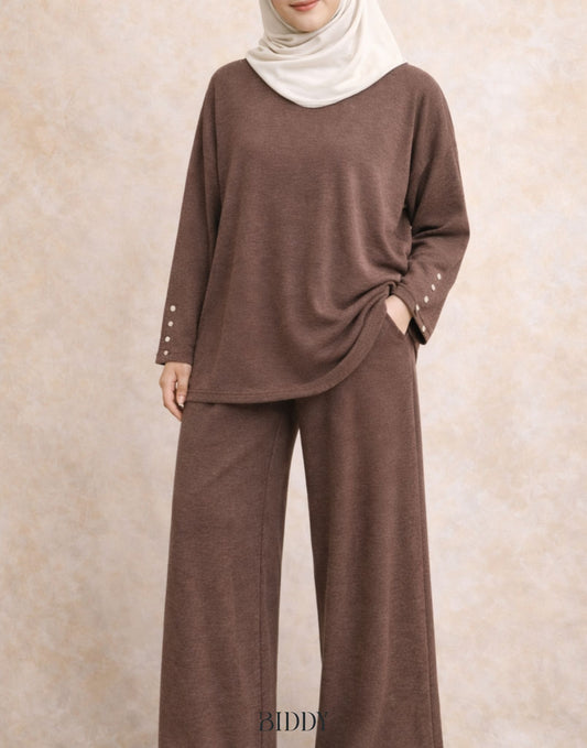 FIQA RIBBED PANTS SET