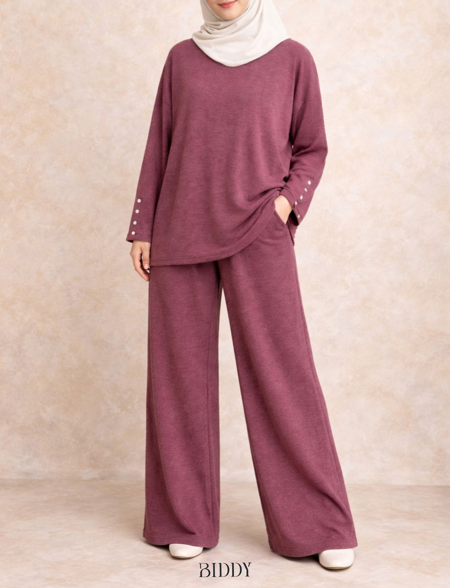 FIQA RIBBED PANTS SET