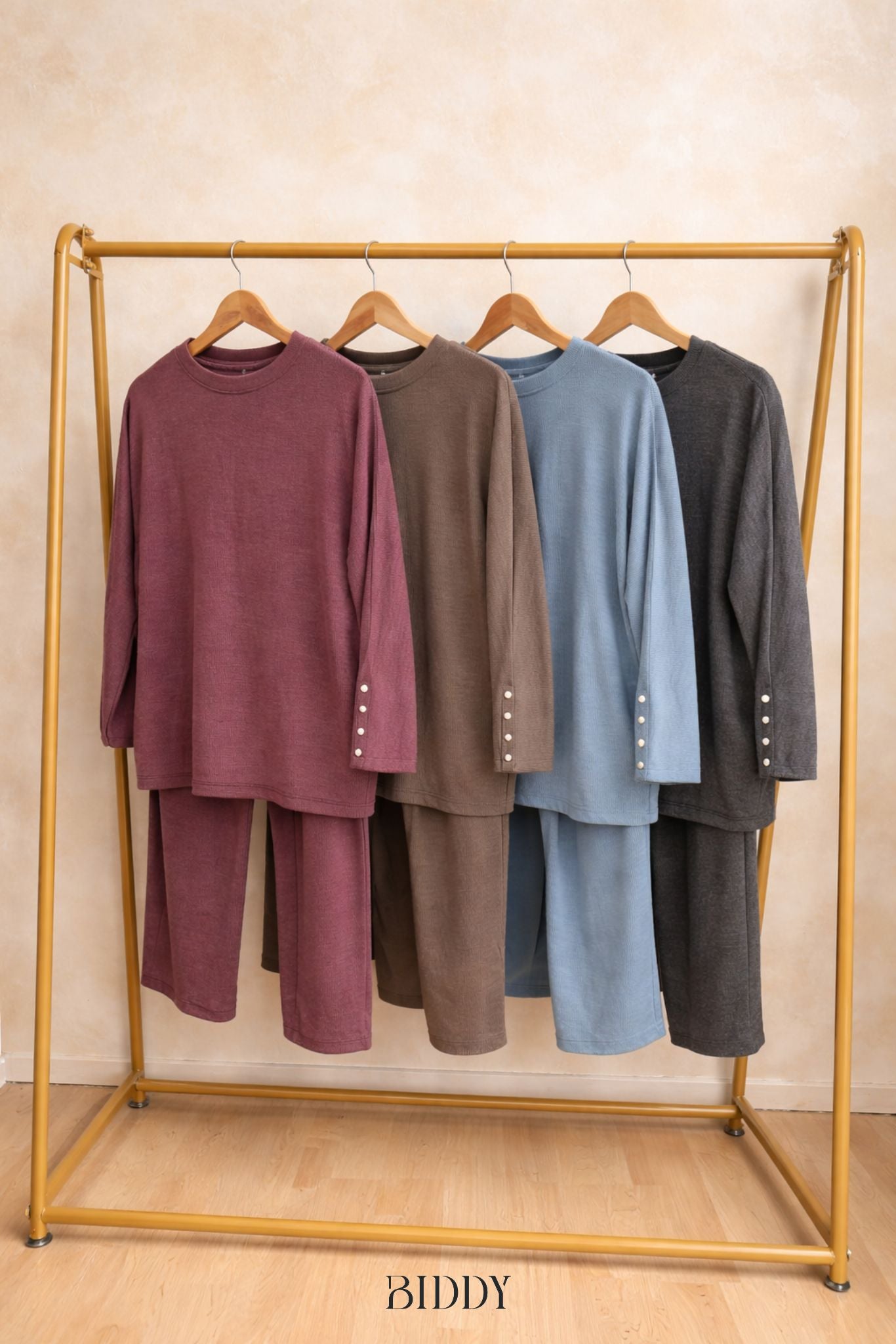 FIQA RIBBED PANTS SET