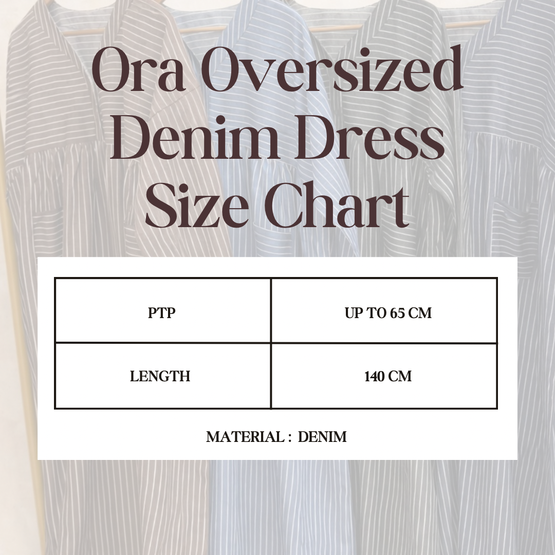 ORA OVERSIZED DENIM DRESS